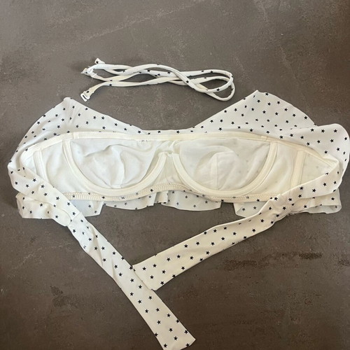 Oysho women's strapless bikini top XS used, black and white