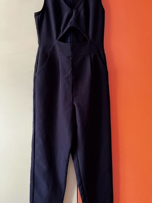 Pink Woman black jumpsuit XL like new