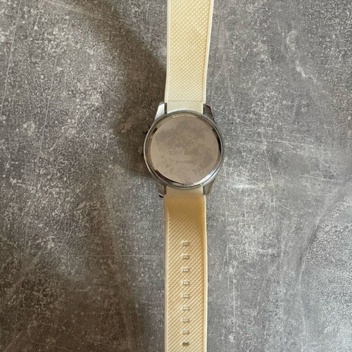 Tory Burch wristwatch used, stainless steel, white