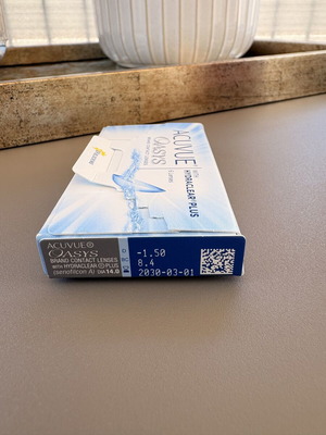 Φακοί επαφής με βαθμούς -1.50, πακέτο 4, καινούργιοι