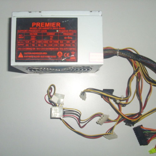 Premier PSU ATX 450W power supply used with switch and connectors