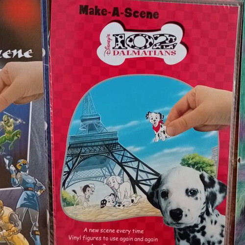 Make-A-Scene Retro Game Set Vintage 2000s with Reusable Stickers