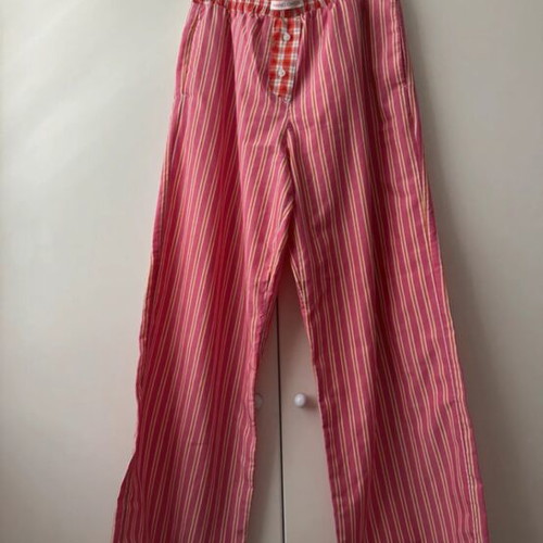 Stradivarius pink pants like new, poplin, size L