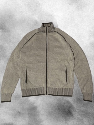 Calvin Klein Zip-Up Sweater size M like new, beige brown