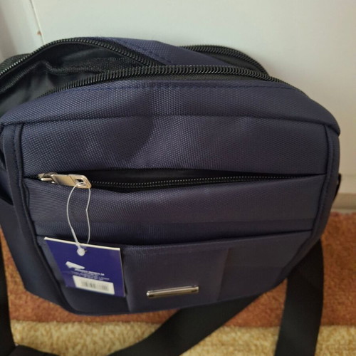 Men's shoulder bag with crossbody strap blue new