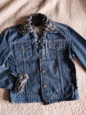 Pepe Jeans γυναικείο τζιν μπουφάν με γούνινο γιακά, μέγεθος M