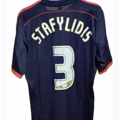 Fulham FC Stafylidis match worn jersey used, authentic, size large 2014/15