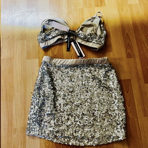 Bubblegun sparkly silver set, new with tags