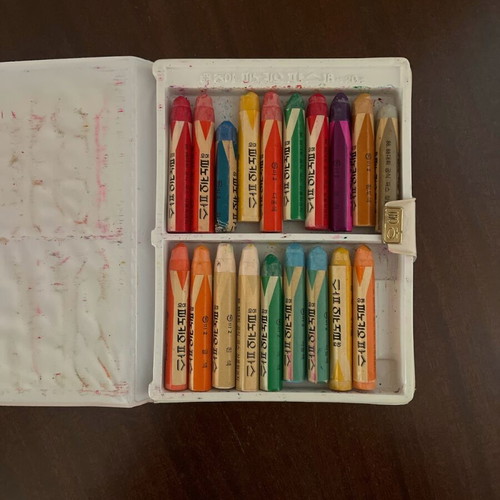 Collectible crayons Olympic Games Seoul 1988 used, rare