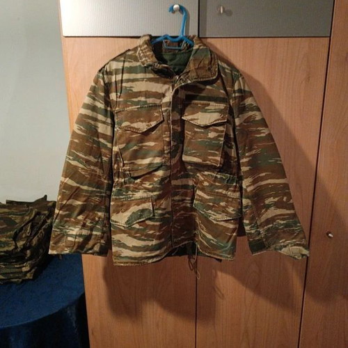 Greek camouflage jacket used size M