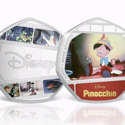 Pinocchio album with 6 coins 50p 2022 new