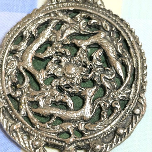 Vintage hand mirror used
