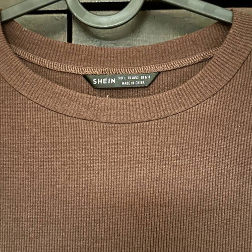 Brown Shein dress with ruffled sleeves, size M/L, like new