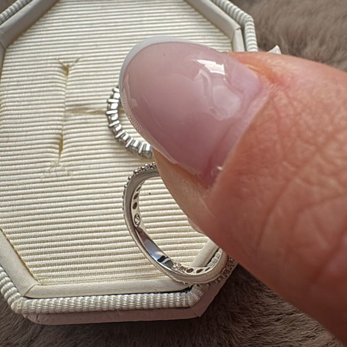 Swarovski duo set cocktail rings Stilla Pave new, white rhodium plating 16.1 mm