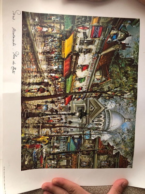 Decorative cardboard Paris Montmarte new