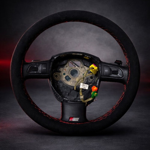 Audi S-Line Alcantara steering wheel new with red stitching