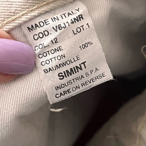 Vintage Armani Jeans beige cotton pants used, size XL