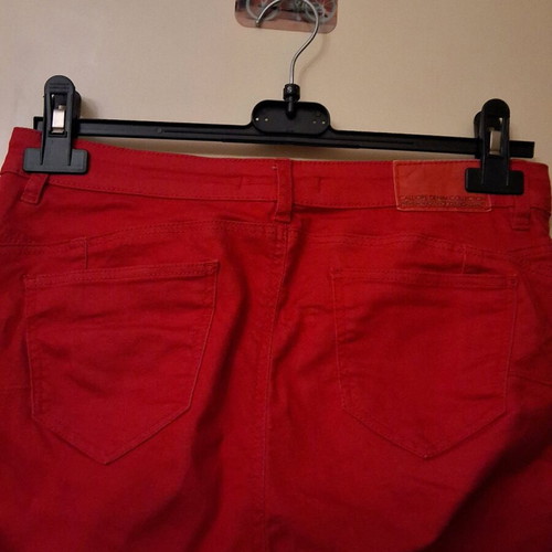 Calliope red elastic high-waisted skinny fit jeans size M
