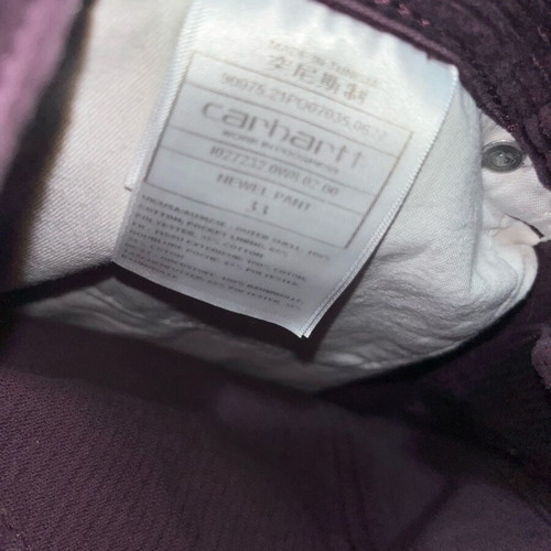 Carhartt Wip purple corduroy pants like new, size 33