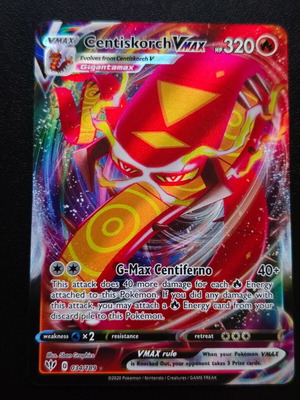 Pokemon Centiskorch VMAX 34/189 from Darkness Ablaze 2020 collection new