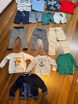 Clothing set used, pack of 15 pieces sizes 98 to 104