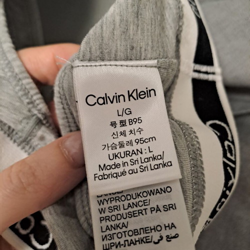 Calvin Klein Authentic Grey Melange Bralette like new