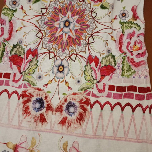 Ethnic-Chic Floral Dress Zara Girls 7 Years 122cm New