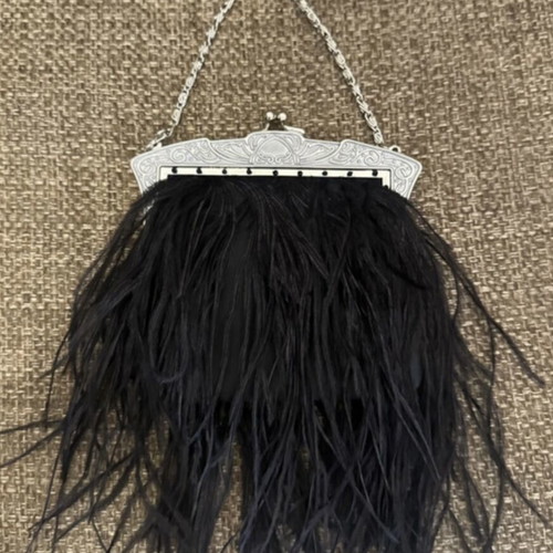 Zara evening shoulder bag new, black and silver