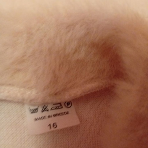 Fluffy sweater Evita like new, white, size S