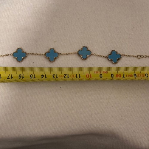 Amor Amor bracelet with turquoise clover and gold chain new