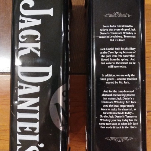 Jack Daniel's Tennessee Whiskey metal collectible boxes, set of 2