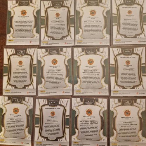 Panini Euroleague Select Mega Box Panathinaikos pack of 12 blue prizm cards new