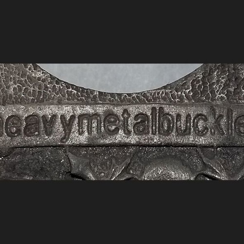 Belt buckle with lighter new, gray silver