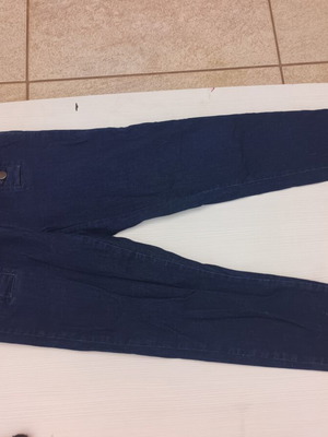 Zara Basic dark blue jeans with buttons used, slim fit
