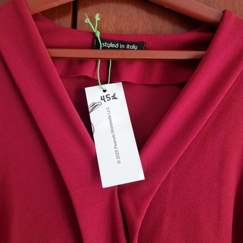 Italian dress medium new, red
