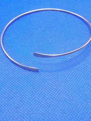 Metal bracelet open handcuff used
