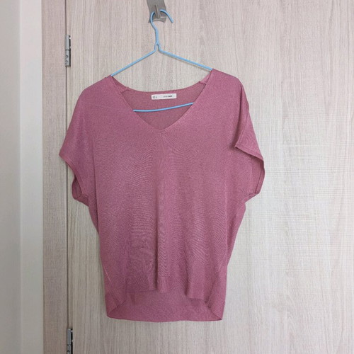 Sfera short-sleeve shirt like new, pink, size S