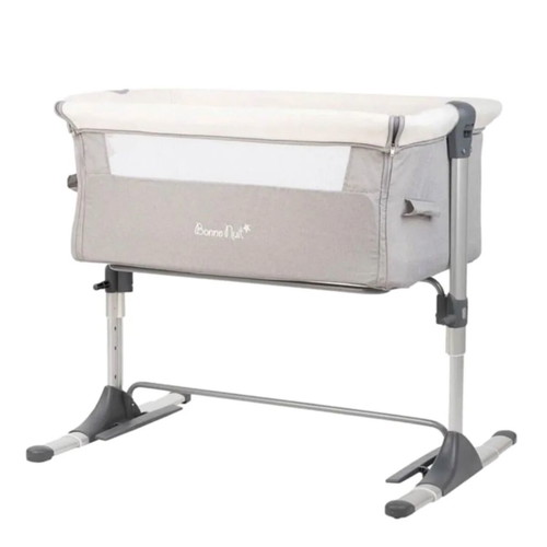 Kikkaboo Bonne Nuit baby cot gray used with mattress