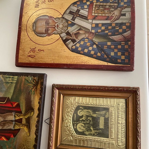 Religious icons used, all together, excellent condition