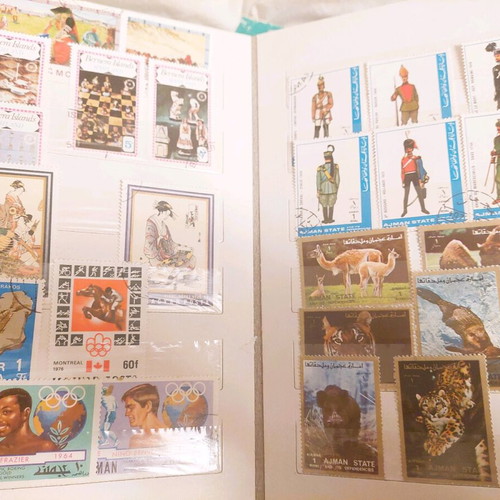 Stamp collection like new, about 1100 mixed Greek and foreign