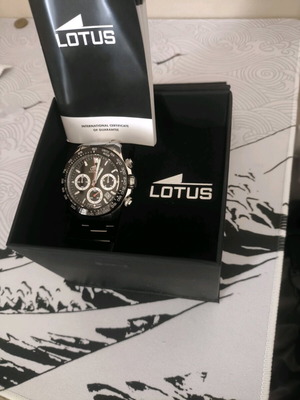 Lotus men's watch like new with black dial and chronograph