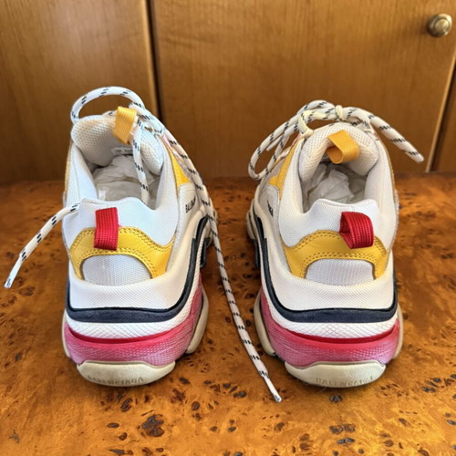 Balenciaga Triple S Low Top Sneakers, size 38, white multi