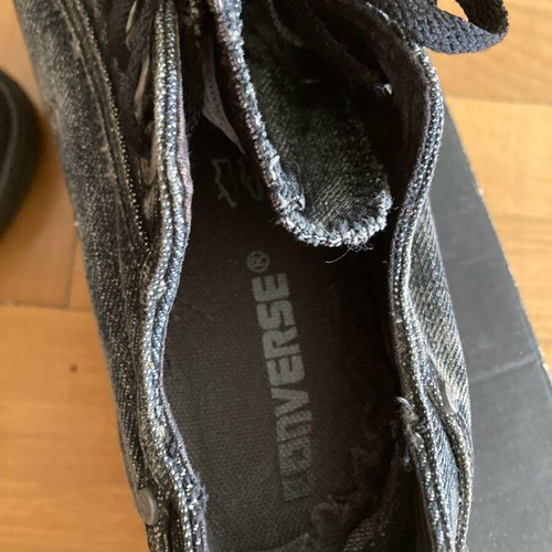Converse All Star athletic shoes used, size 39, black with unique design