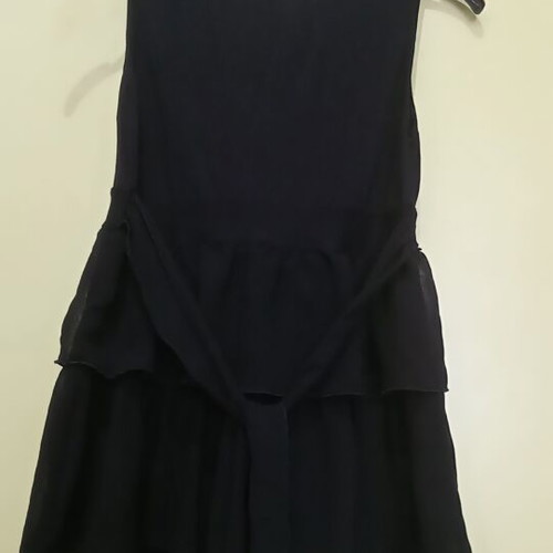 Intimissimi top like new with 3 layers transparency and belt, black, size S