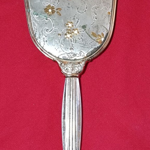 Vintage hand mirror used