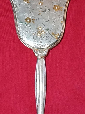 Vintage hand mirror used