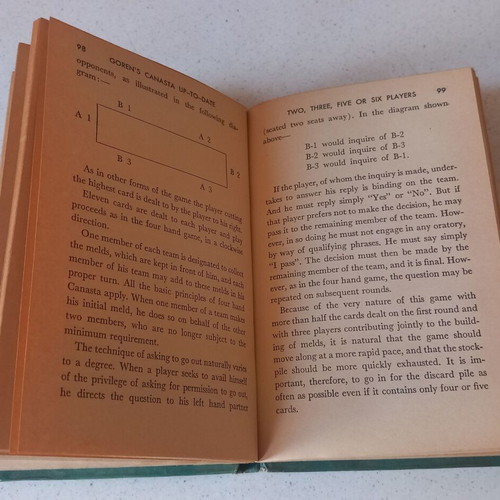 Canasta UP-TO-DATE book used, English