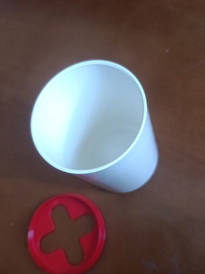 Plastic toothbrush holder cup