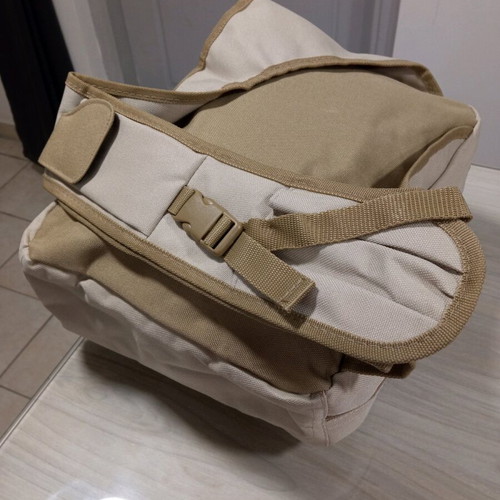 Crossbody bag new, beige, durable material for daily use