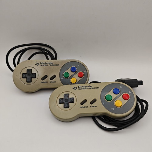 Super Famicom controllers used, 2 pieces, for repair or parts